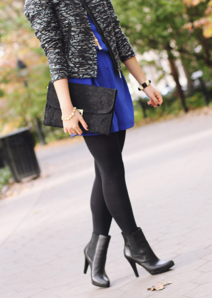 Black and Blue Fall Outfit