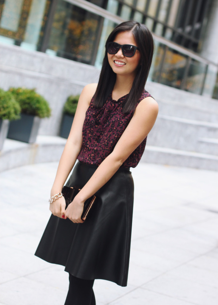 Leather and Faux Leather Outfit