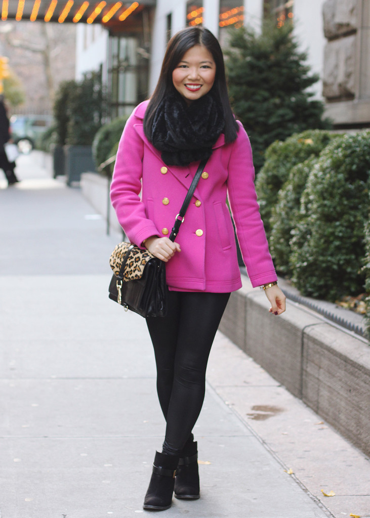 Black and Hot Pink Outfit