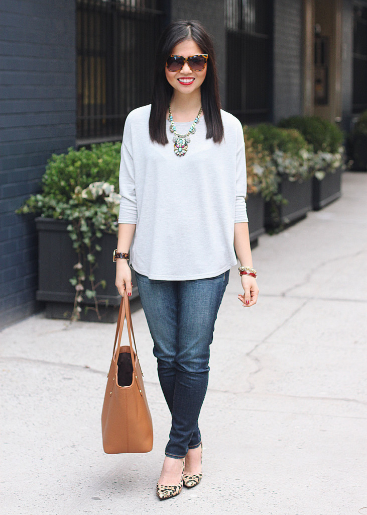 Casual Outfit + Statement Necklace