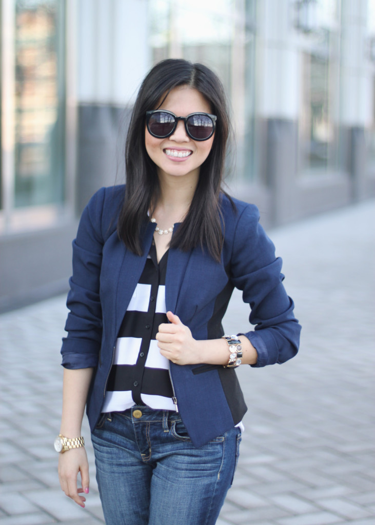 How to Wear Black & Blue Together