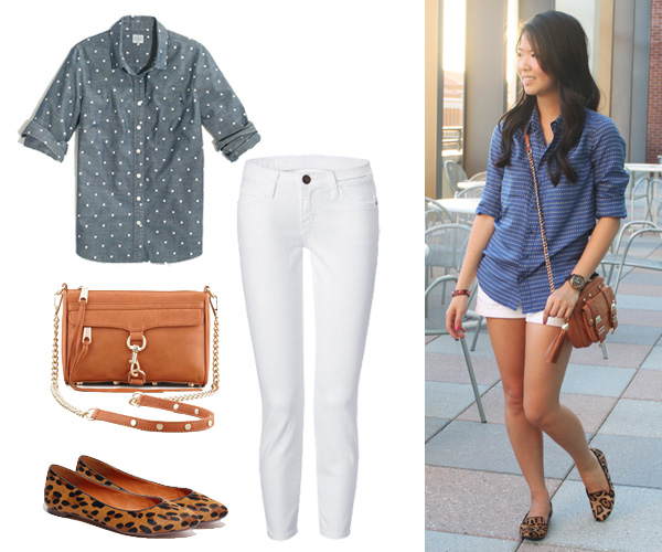 Polka Dots and White Jeans