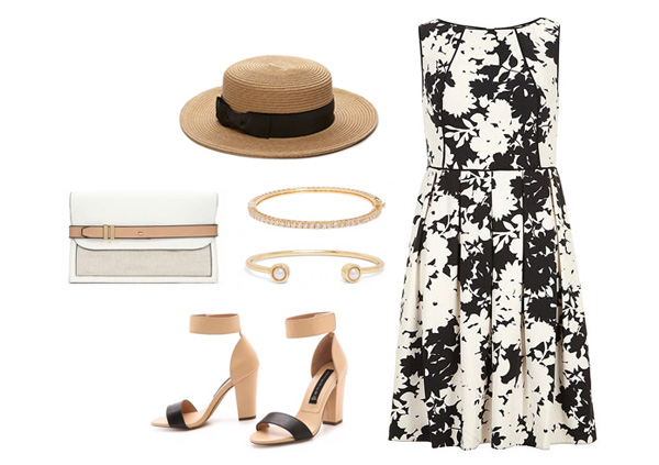 Black and White Derby Dress