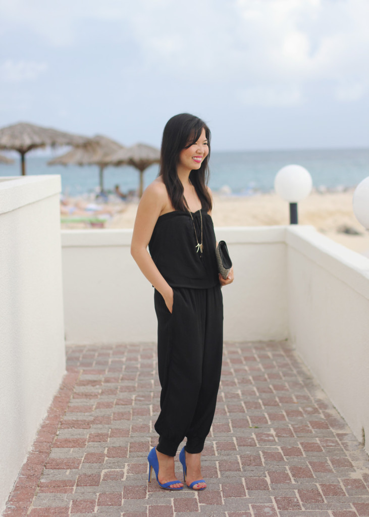 How to Wear a Black Jumpsuit