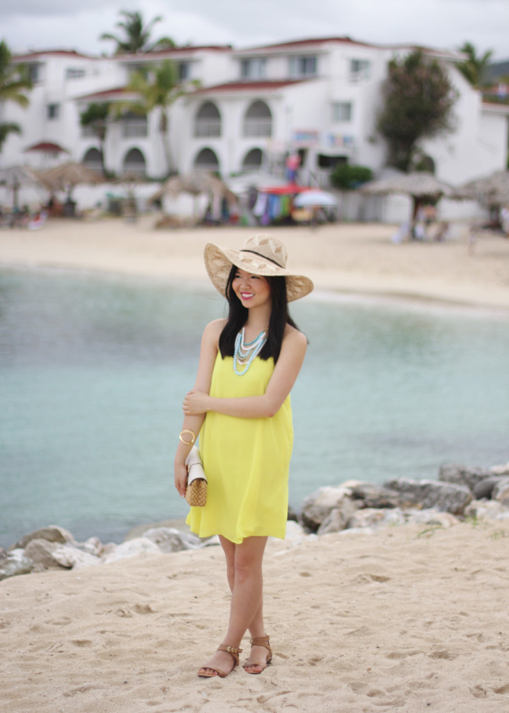 Necessary Clothing Neon Yellow Dress