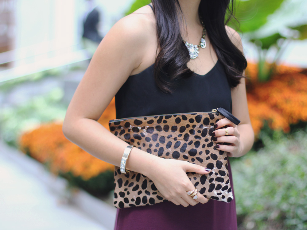 Black, Burgundy and Leopard Outfit