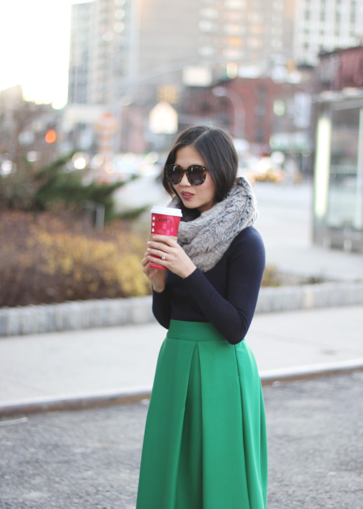Skirt The Rules // Christmas Inspired Outfit