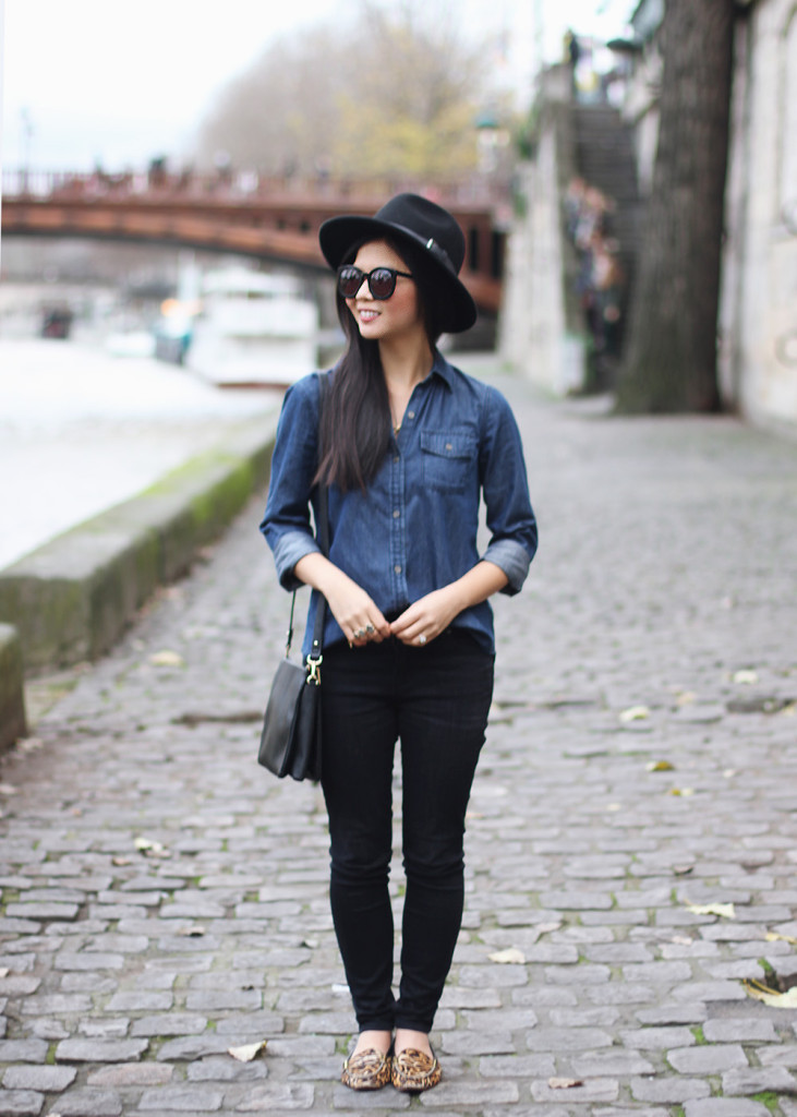 Black & Chambray Outfit