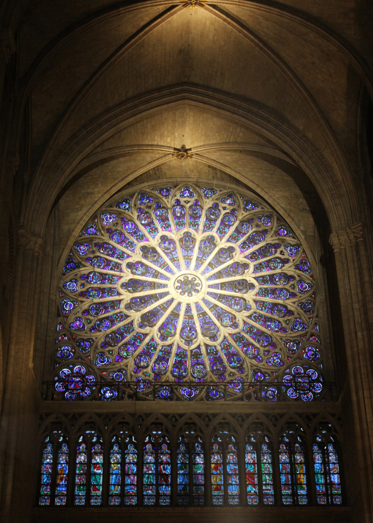 Notre Dame Stained Glass Window