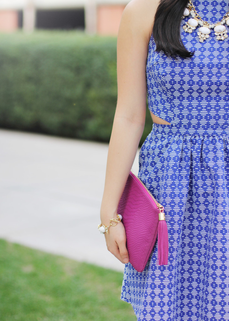 Skirt The Rules // Blue & Fuschia Outfit