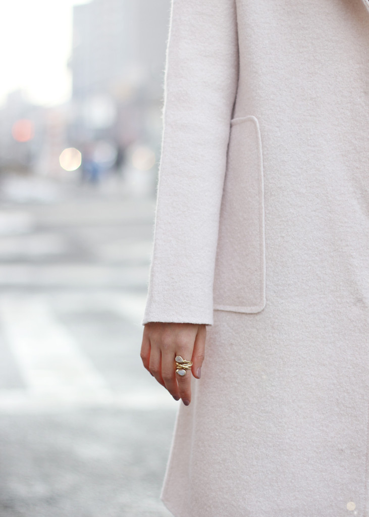 Skirt The Rules // Pale Pink Winter Coat