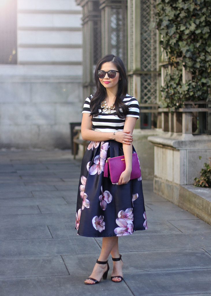 Skirt The Rules // Stripes & Floral Mixed Prints