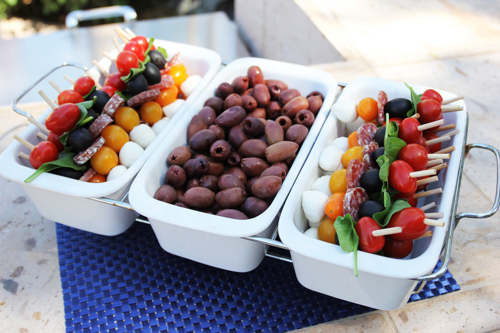 Skirt The Rules // Olives & Caprese Skewers
