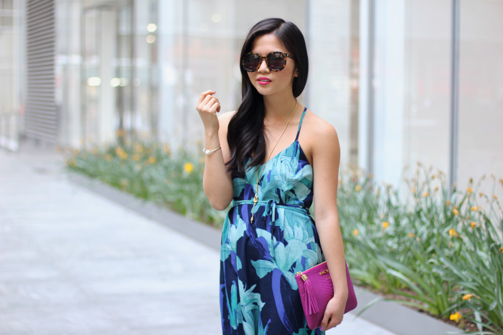 Skirt The Rules // Blue & Turquoise Floral Dress