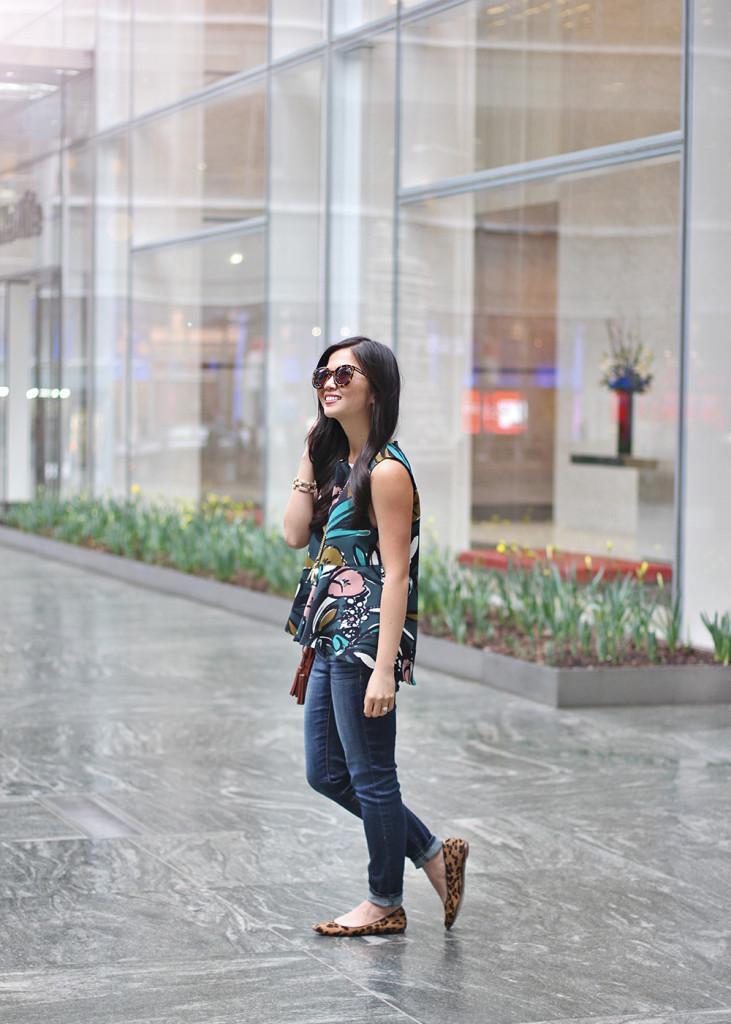 Skirt The Rules // Floral Peplum Top