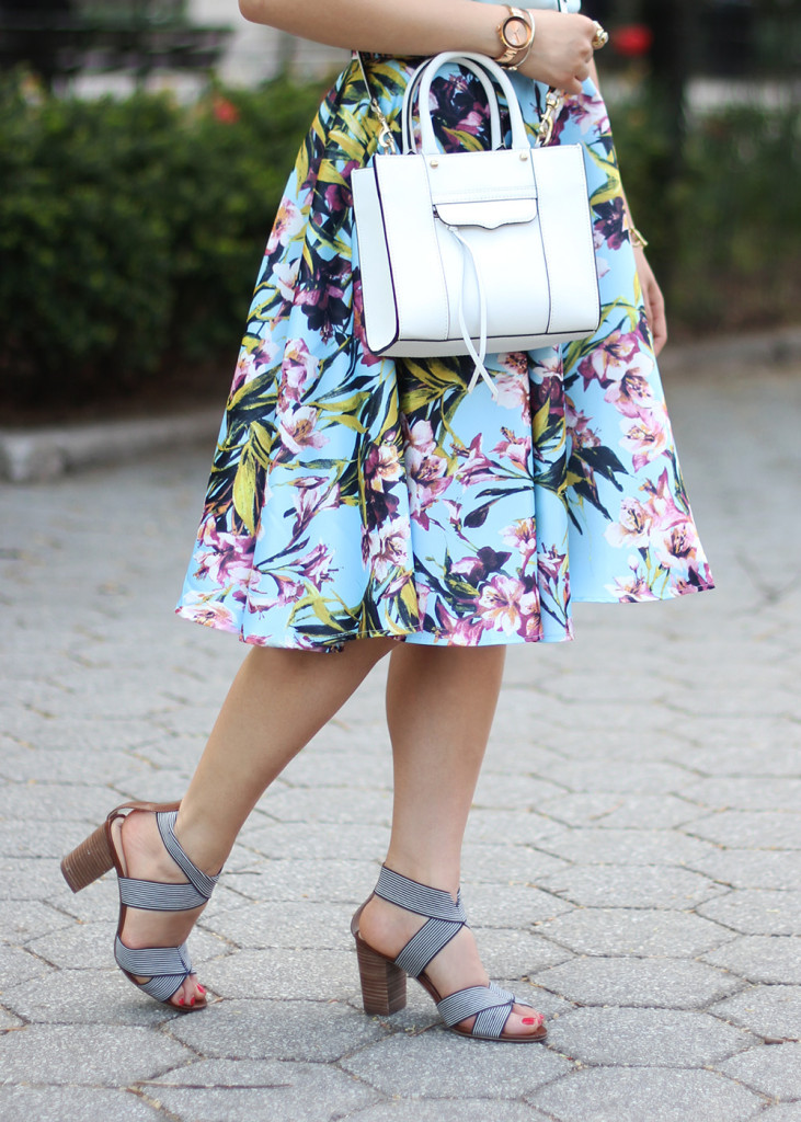 Skirt The Rules // Blue & Pink Floral Skirt