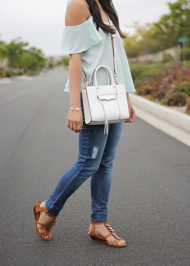 Skirt The Rules // Mint Top & Skinny Jeans
