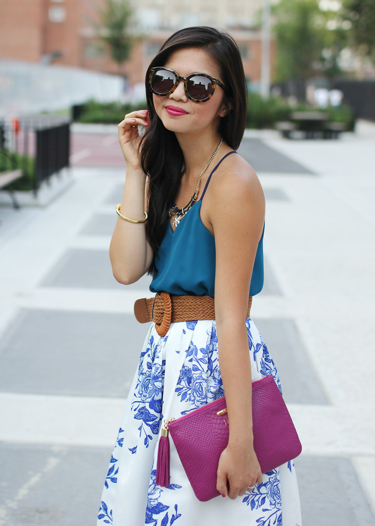 Skirt The Rules // Jewel Tone Outfit