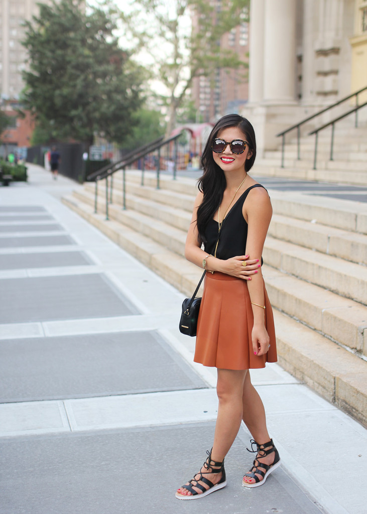 Skirt The Rules // Black & Brown Outfit