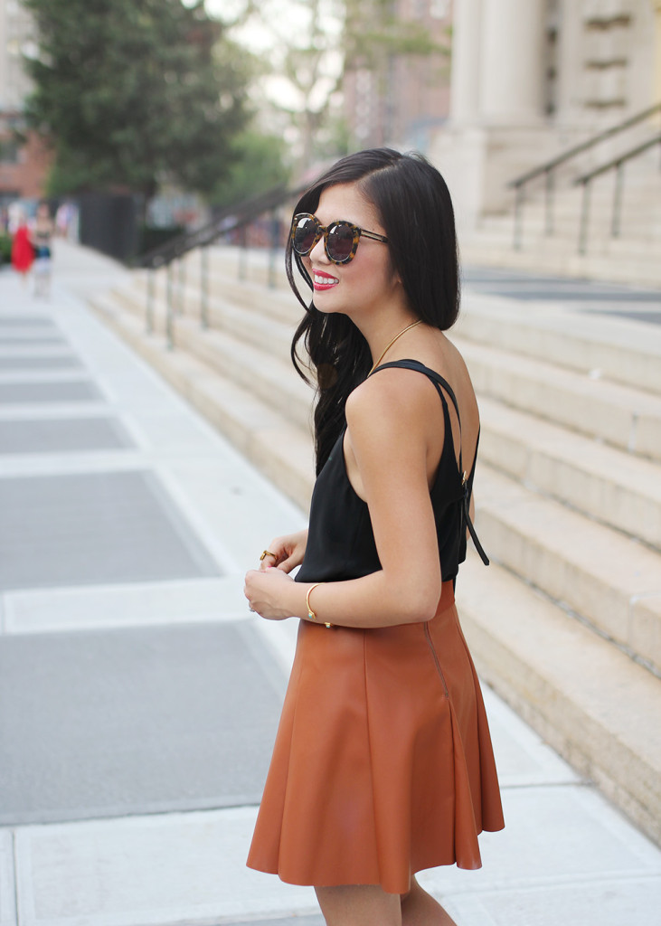 Skirt The Rules // Black & Brown Outfit