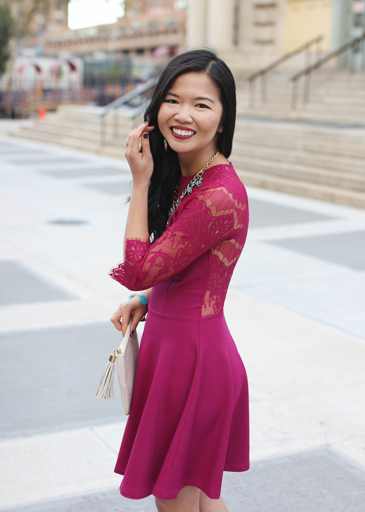 Skirt The Rules // Pink Lace Dress