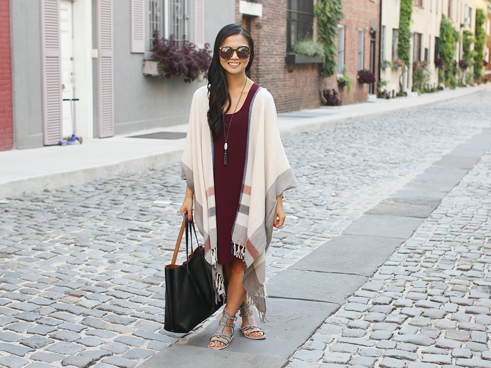 Skirt The Rules // Striped Poncho