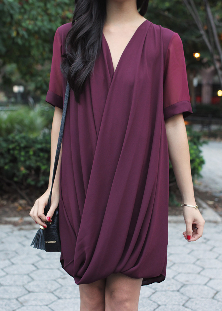Skirt The Rules // Burgundy & Black Outfit for Fall