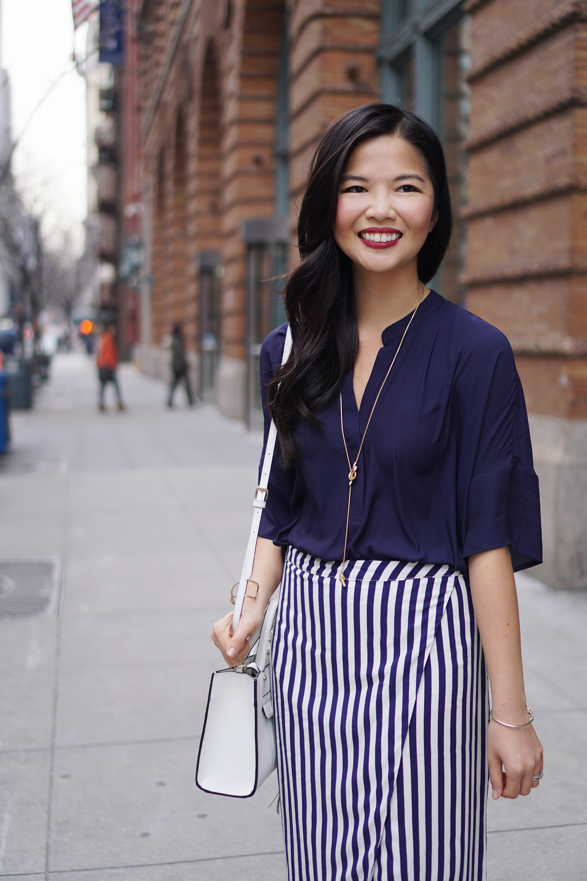 Striped Asymmetrical Pencil Skirt – Skirt The Rules | NYC Style 