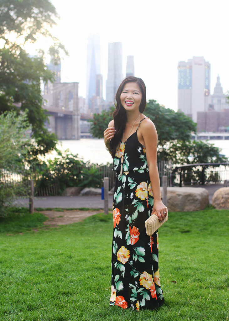 NYC Blogger / Floral Maxi Dress