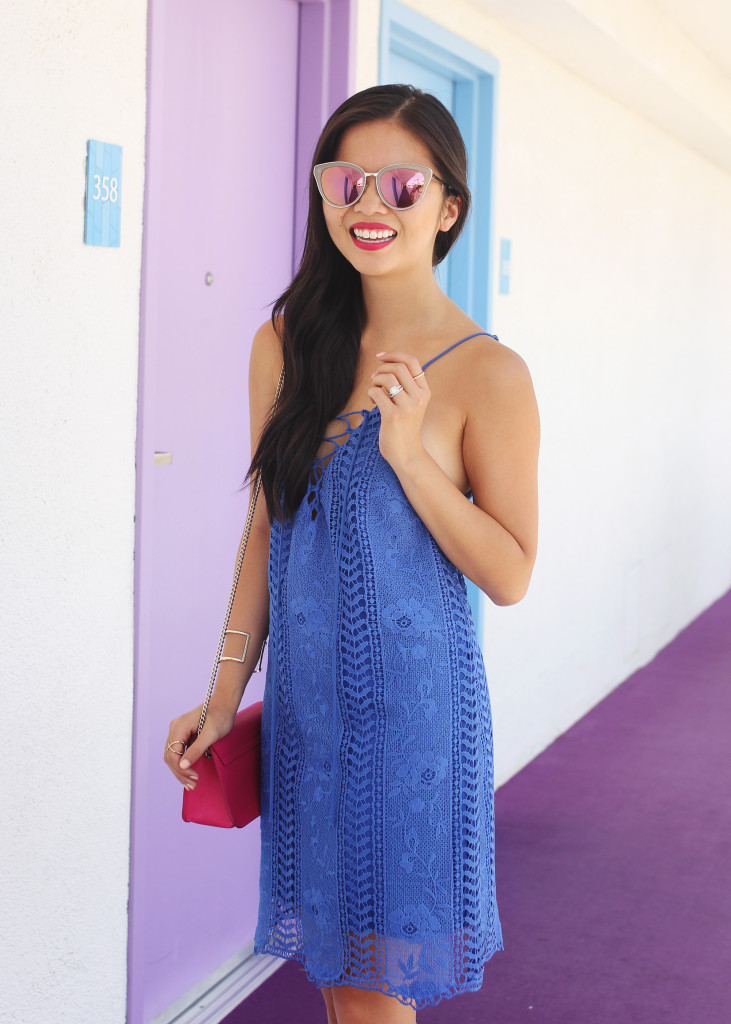Skirt The Rules / Bright Blue Lace Dress
