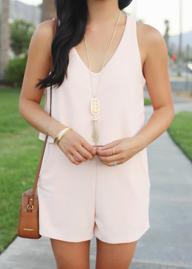 Easy Summer Outfit / Pale Pink Romper