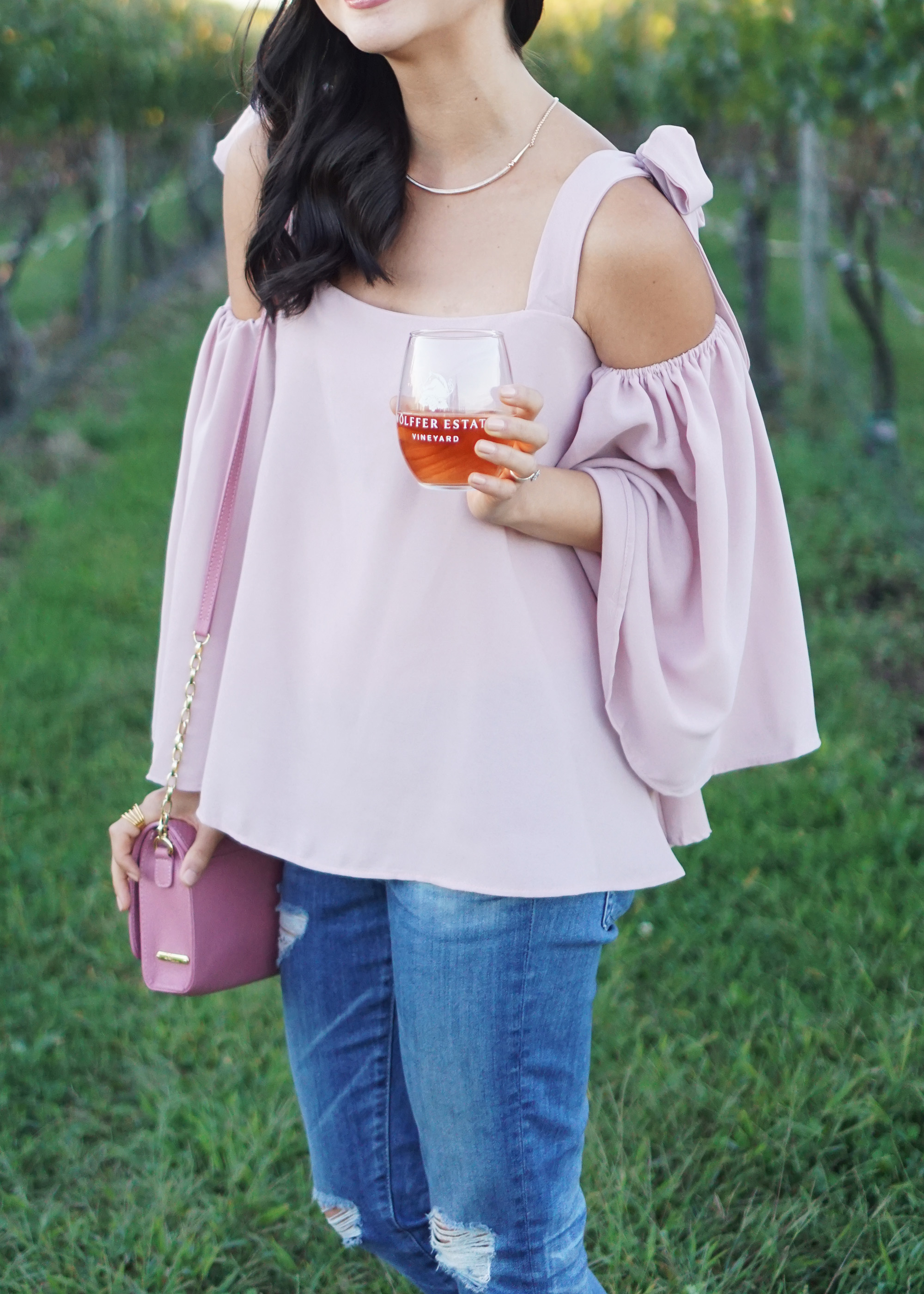 Skirt The Rules / Pink Bell Sleeve Top