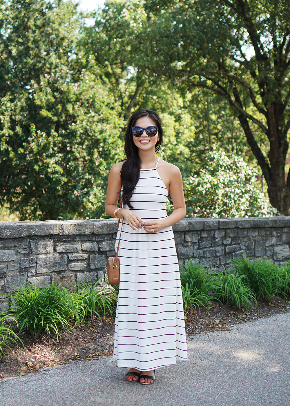Casual Style: Black & White Striped Dress