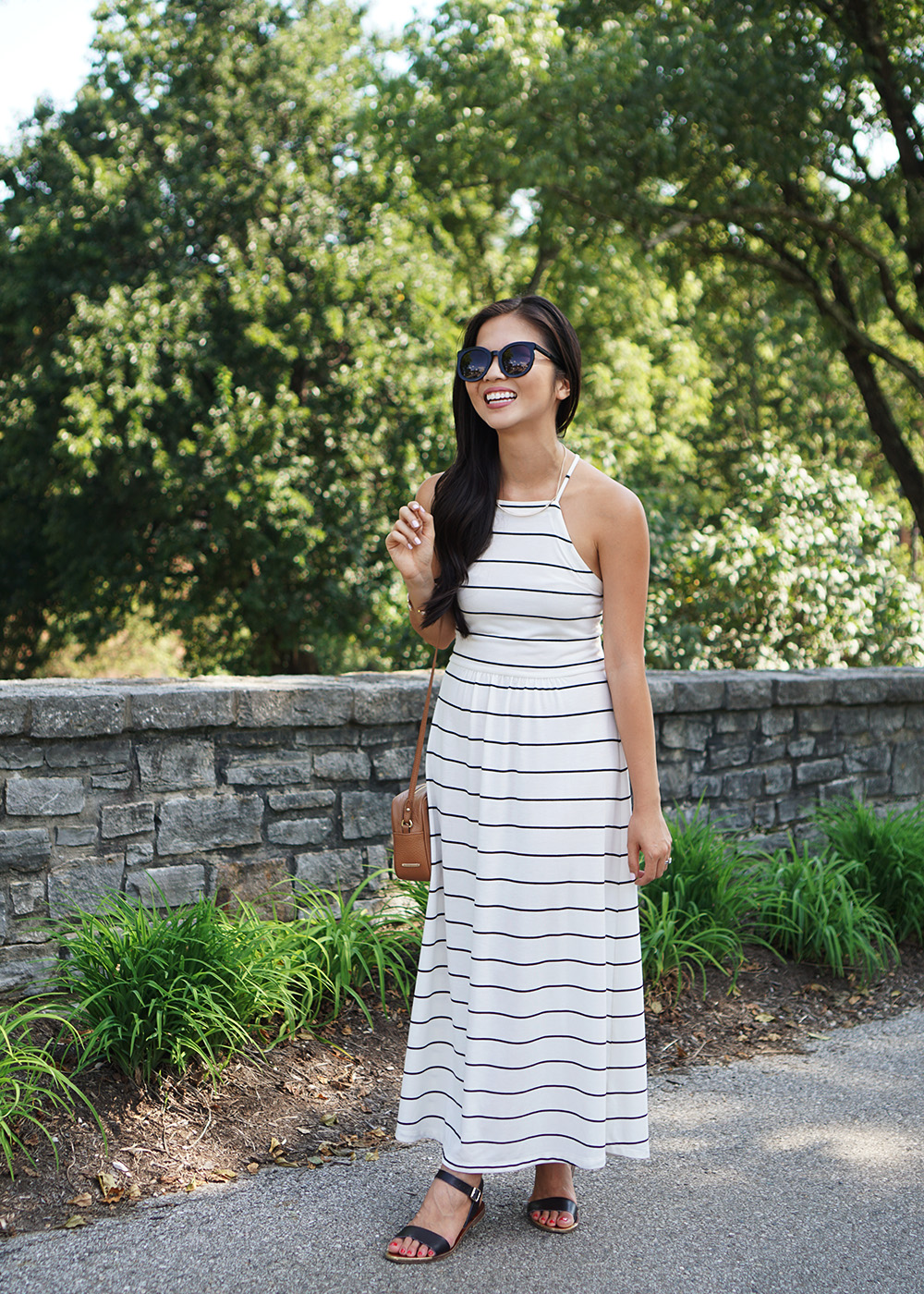 Casual Style: Black & White Striped Dress