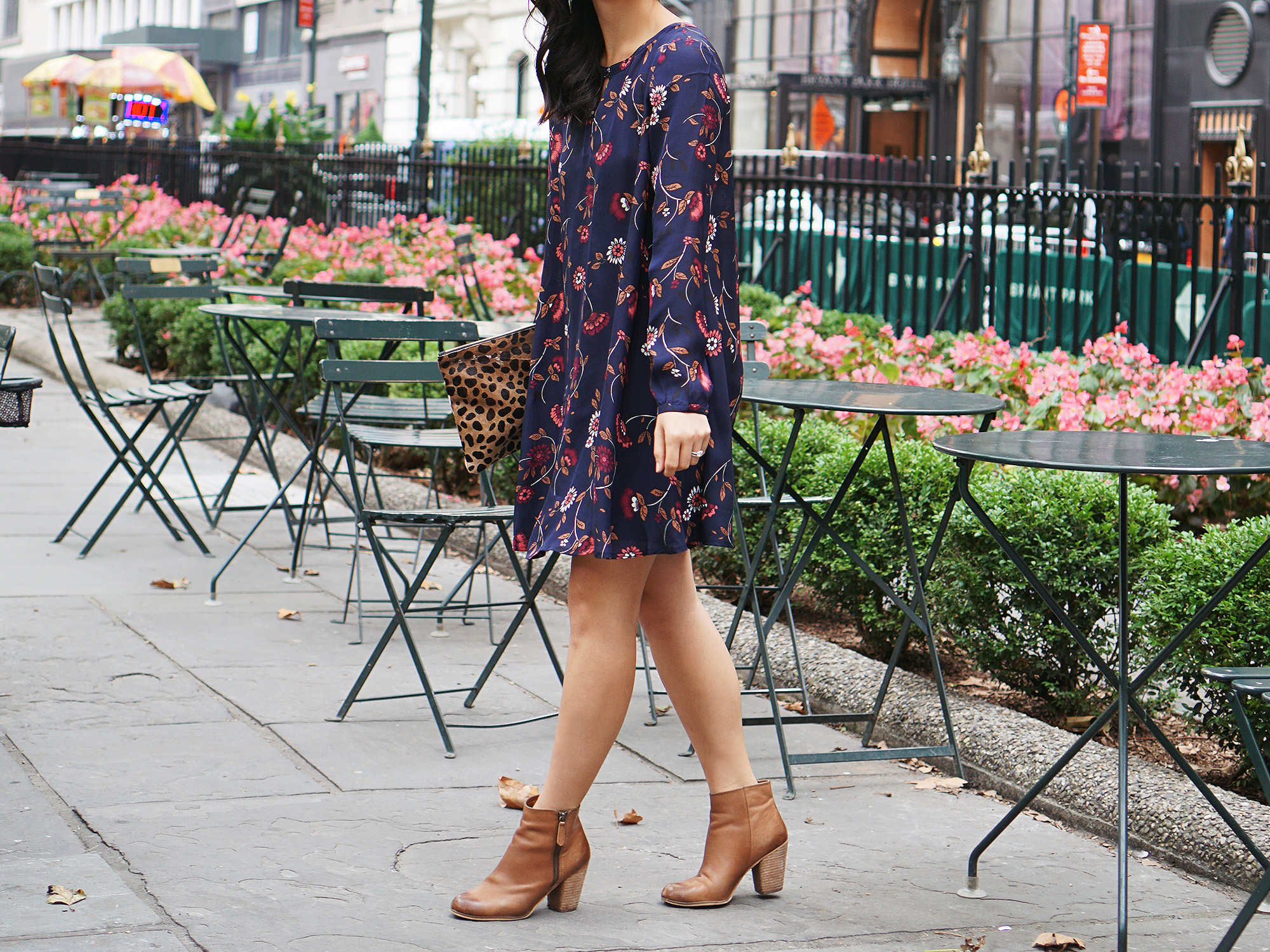 Skirt The Rules / Fall Floral Swing Dress