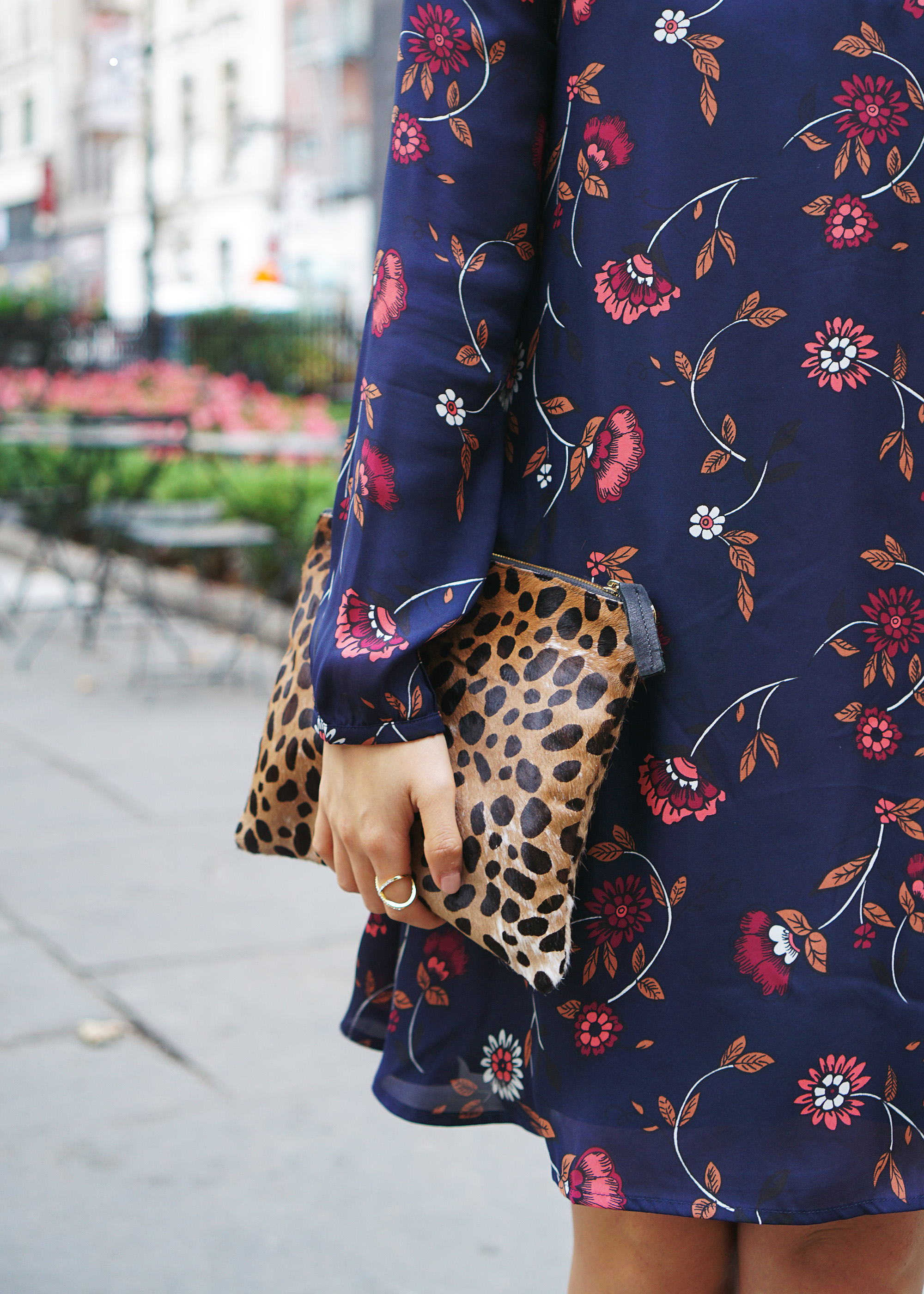 Skirt The Rules / Leopard & Floral Mixed Prints