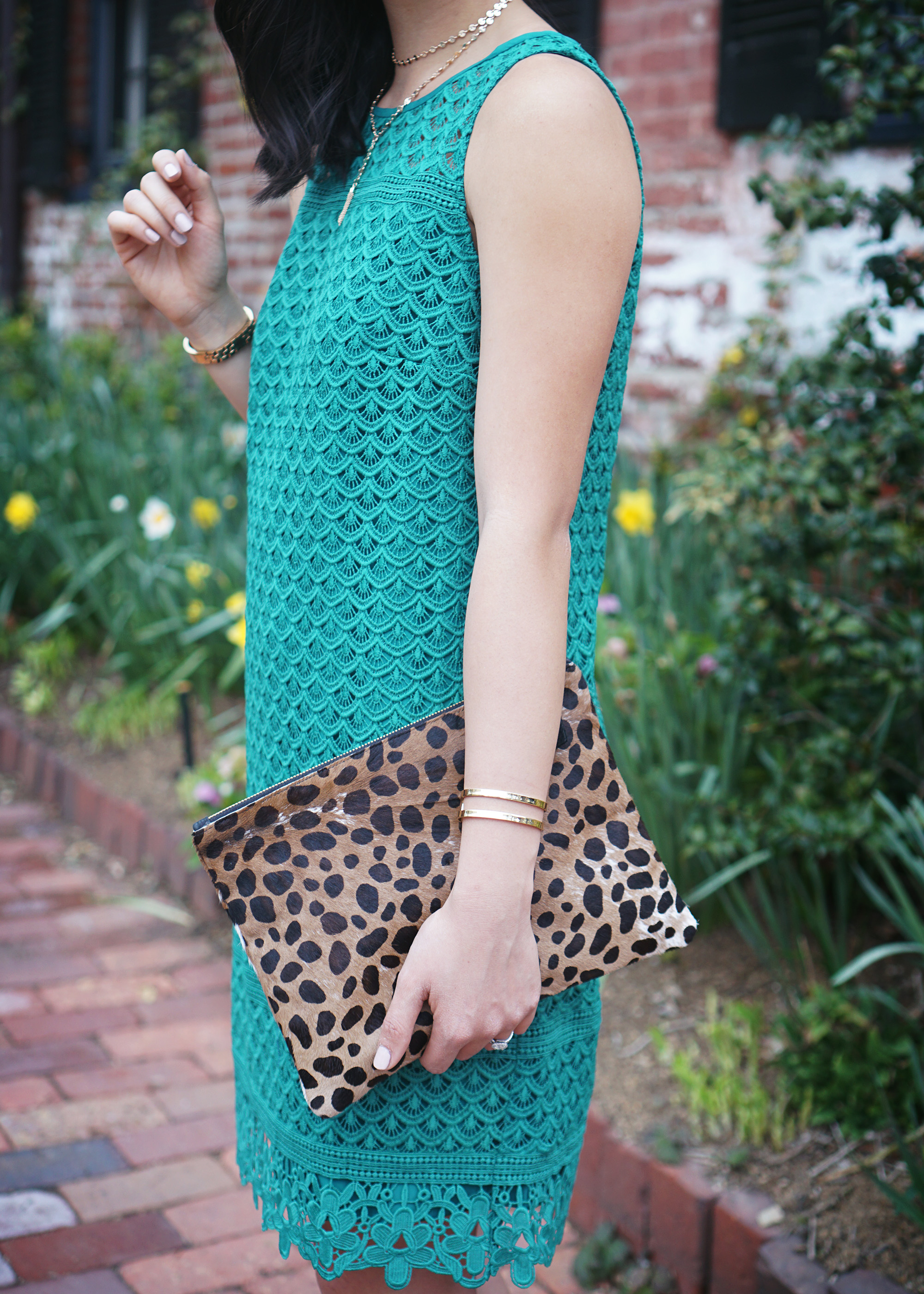 Skirt The Rules / Turquoise Lace Shift Dress