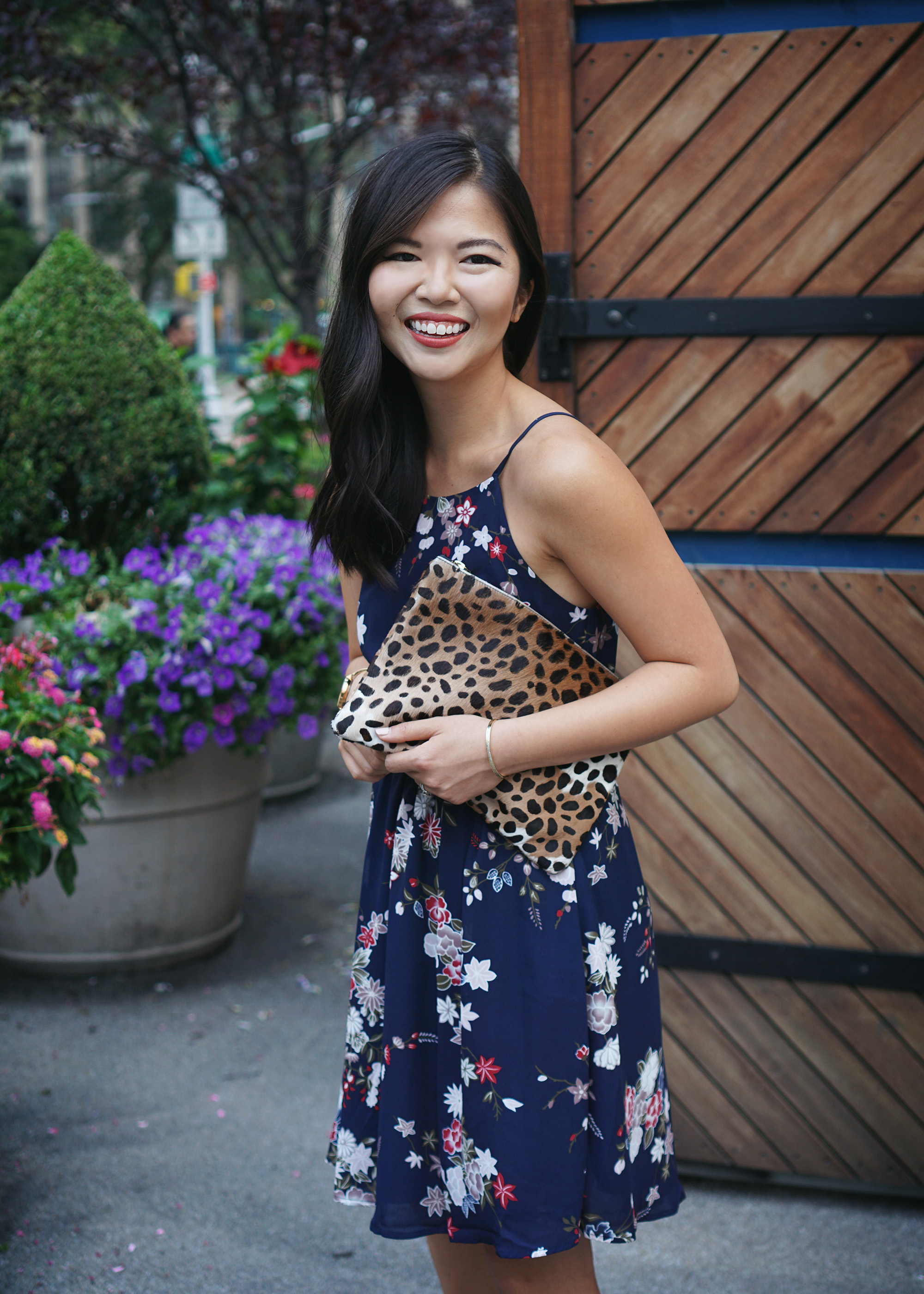 Skirt the Rules / Navy Floral Dress