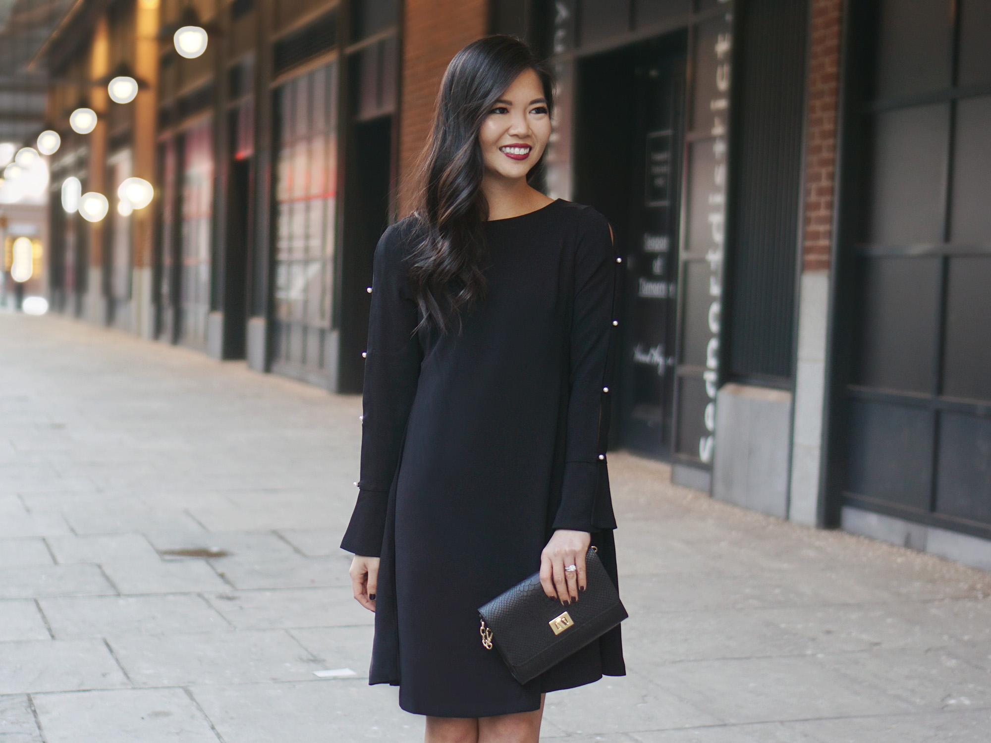 Little Black Dress with Long Sleeves