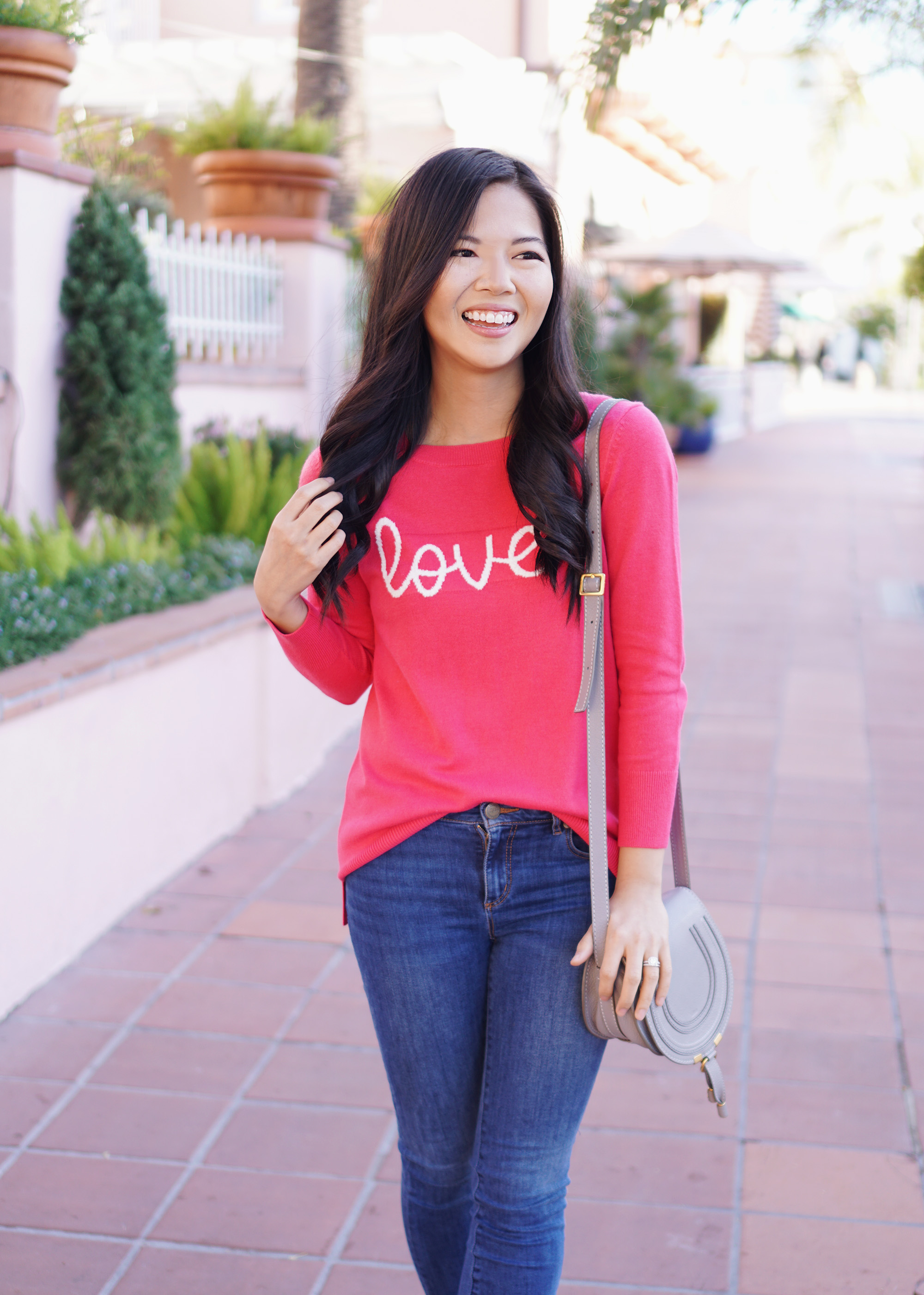 Valentine's Day Outfit Idea / Love Sweater