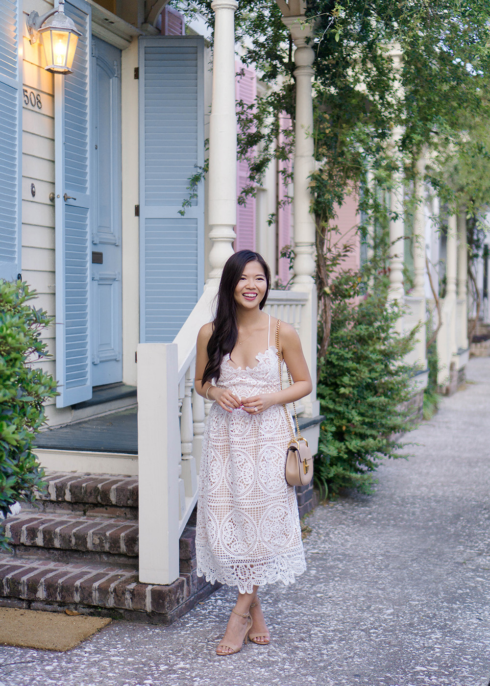 Spring Style / White Lace Dress