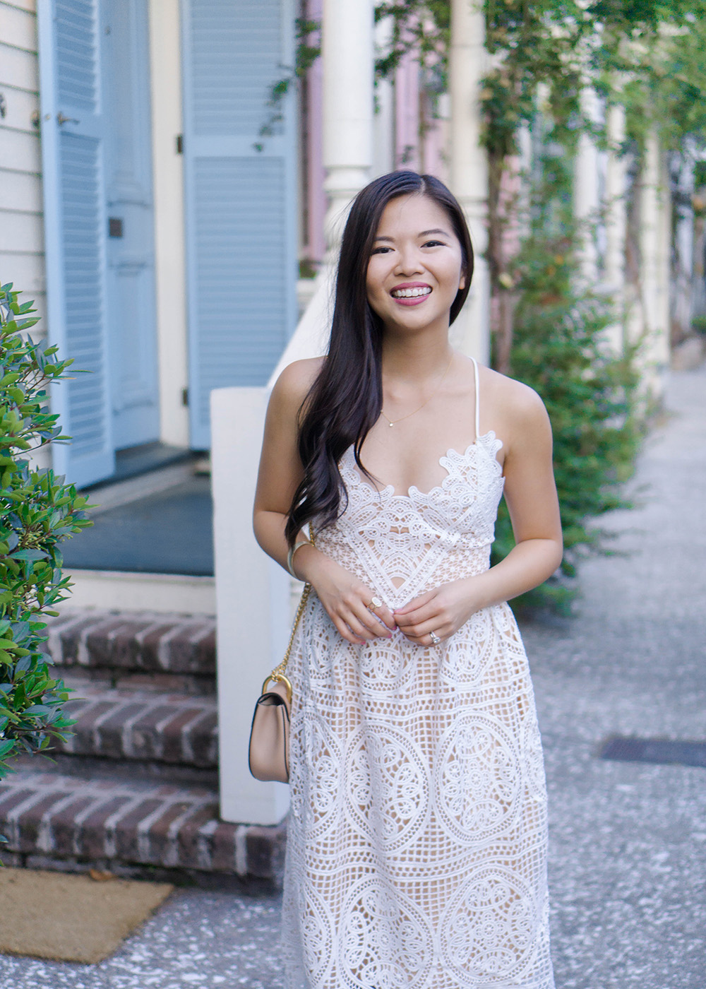 Spring Style / White Lace Dress