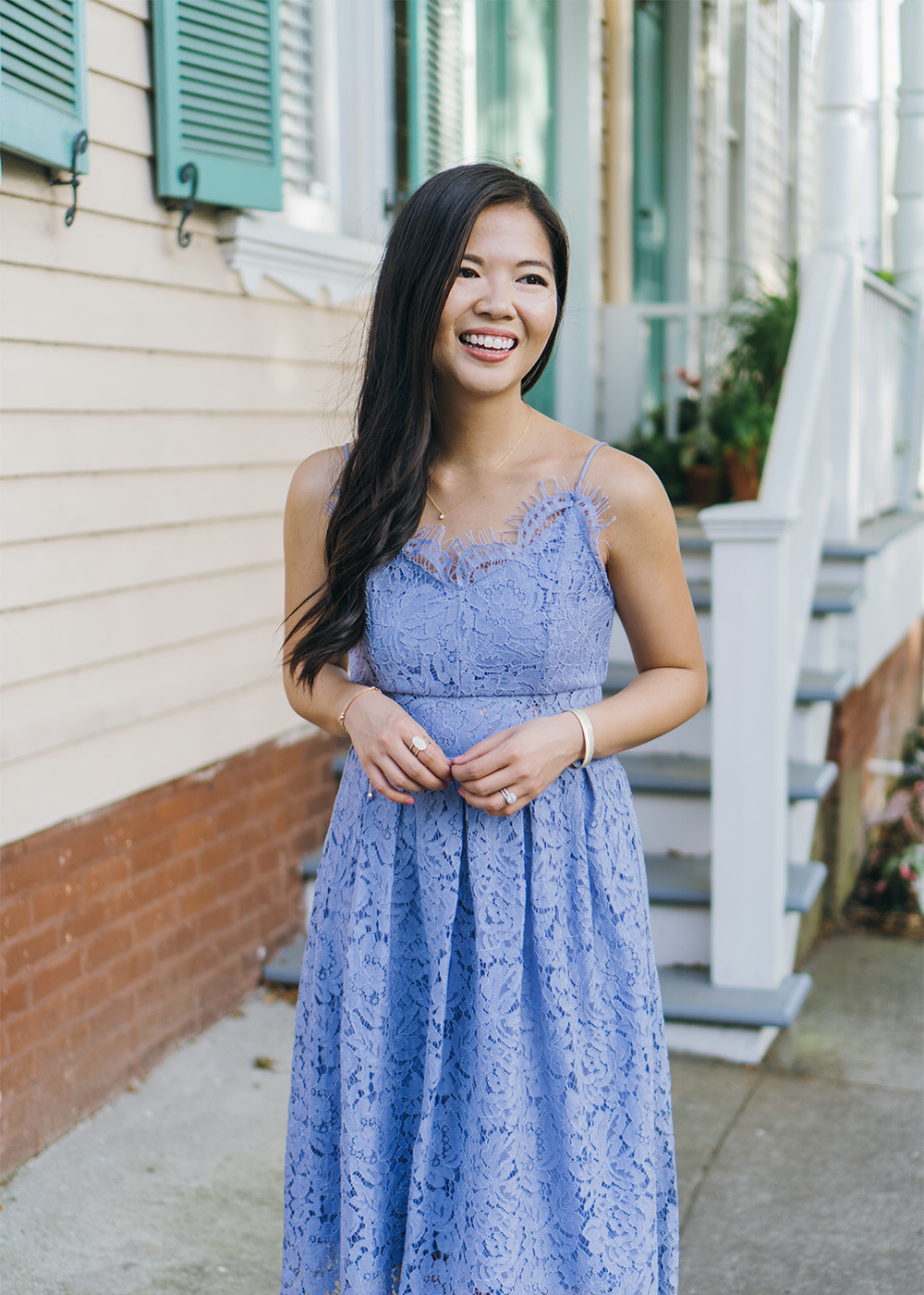 Spring Style / Lavender Lace Dress