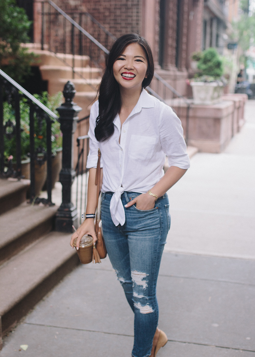 Weekend Style Inspiration / White Shirt & Skinny Jeans