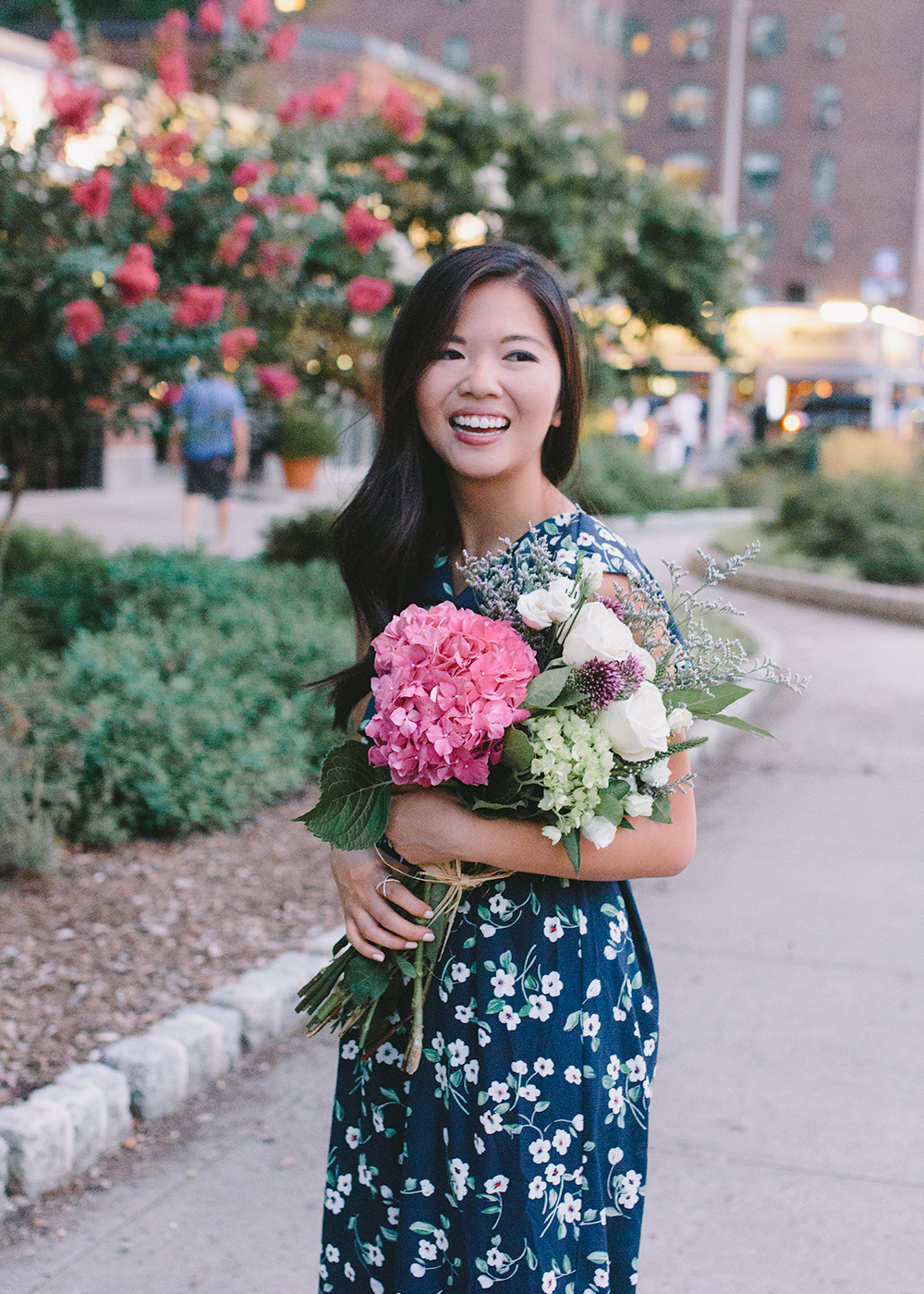 Summer Style / Navy Floral Jumpsuit