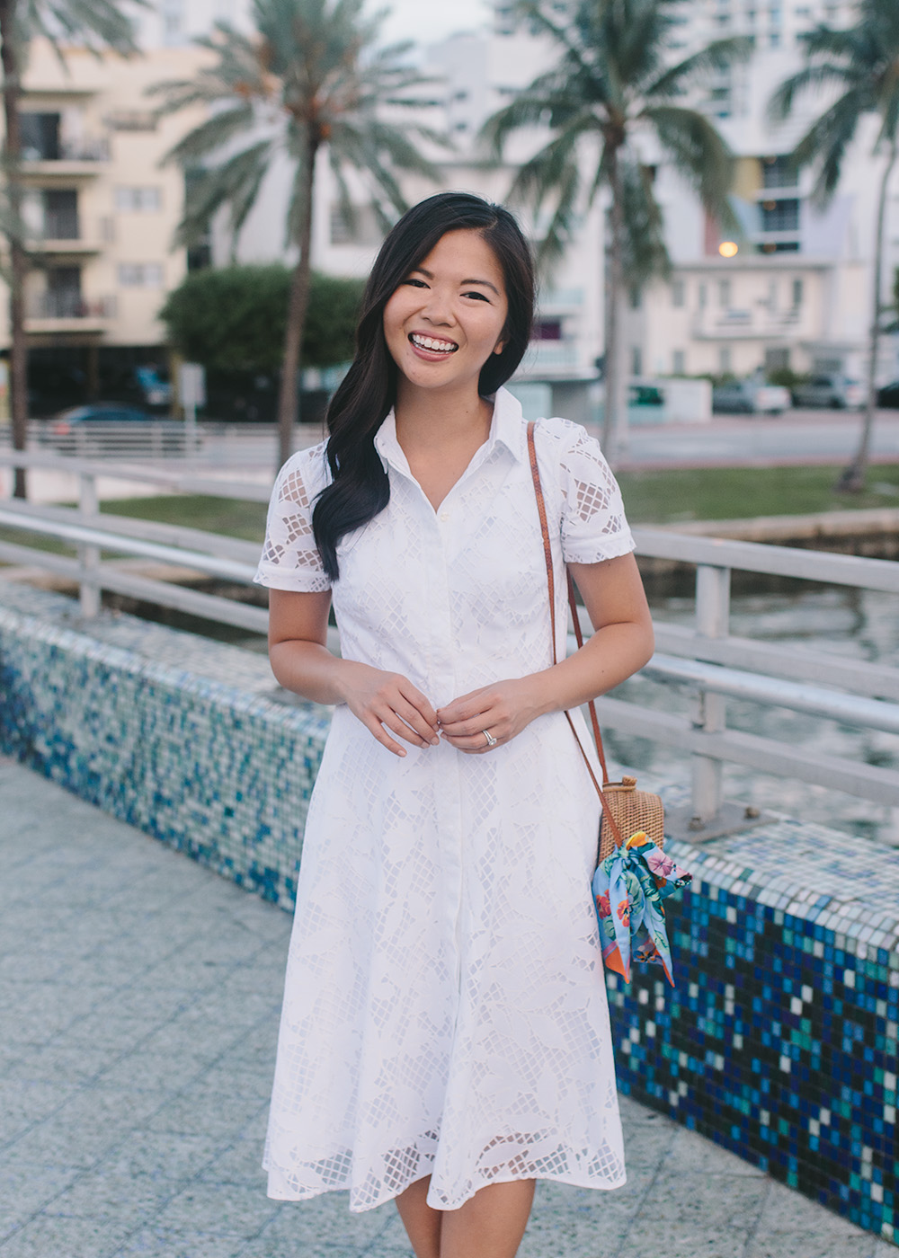 Summer Style Inspiration // Floral White Shirtdress