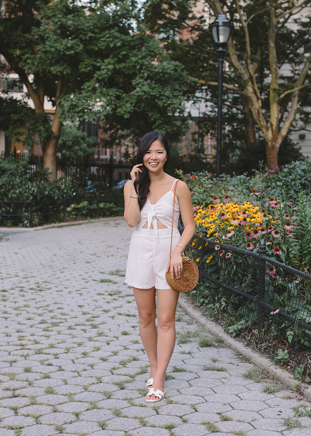 Summer Style / PInk & White Striped Romper
