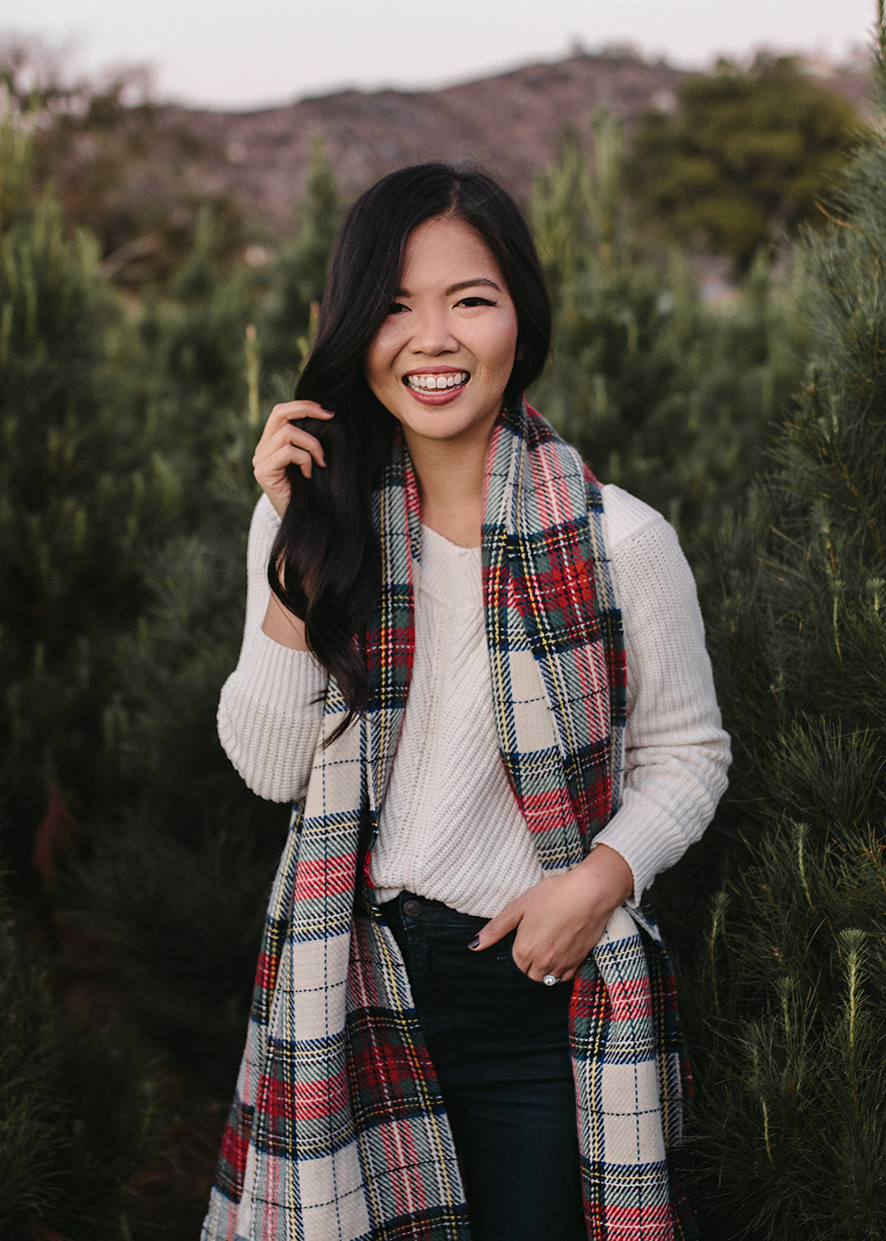 What to Wear on Christmas Day / Red & Green Plaid Scarf