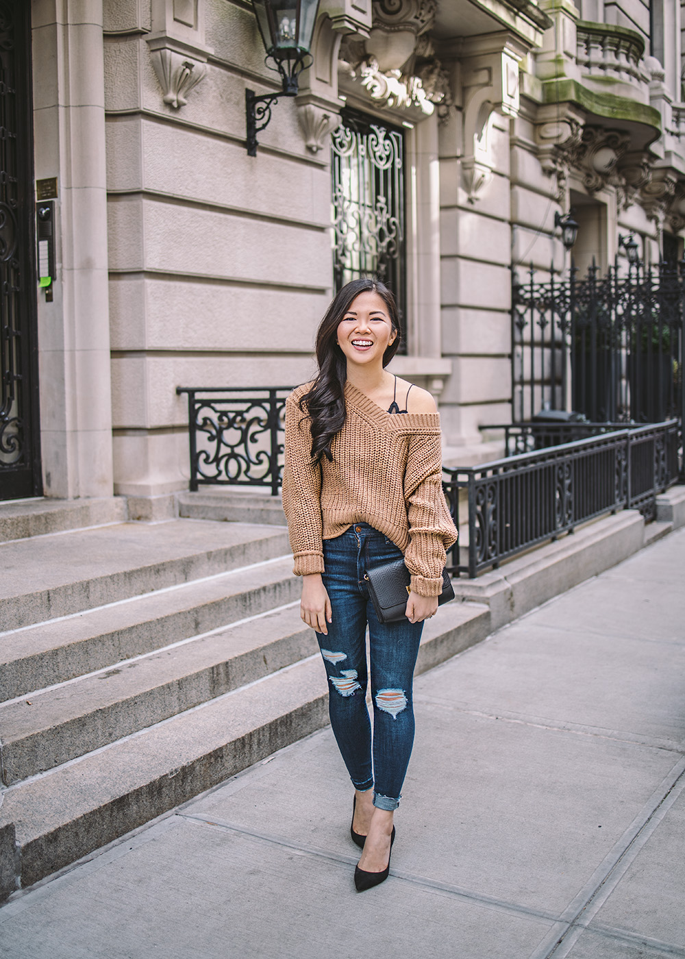 Chunky Sweater & Skinny Jeans – Skirt The Rules