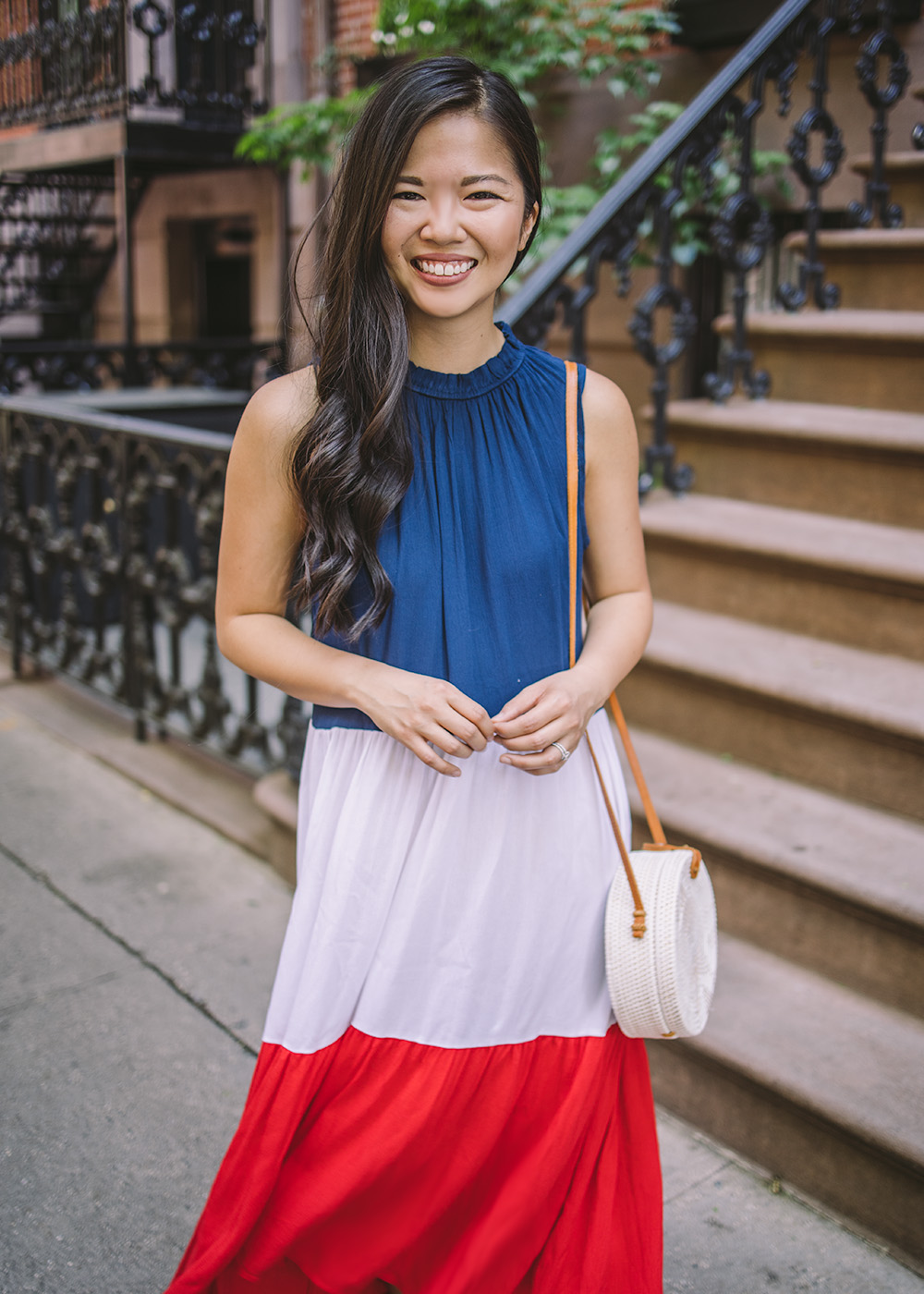 red white and blue skirt